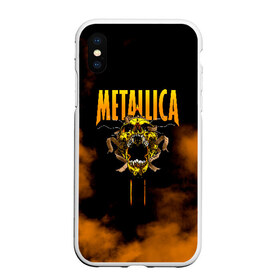 Чехол для iPhone XS Max матовый с принтом Metallica в Белгороде, Силикон | Область печати: задняя сторона чехла, без боковых панелей | metalica | metallica | группа | джеймс хэтфилд | кирк хэмметт | ларс ульрих | метал | металика | металлика | миталика | музыка | роберт трухильо | рок | трэш | трэшметал | хард | хеви