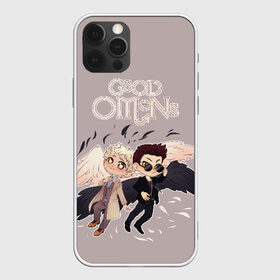 Чехол для iPhone 12 Pro Max с принтом Good Omens в Белгороде, Силикон |  | good | omens | sheen | tennant | азирафель | ангел | благие знамения | демон | кроули | падший | теннант | шин