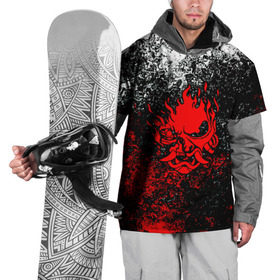 Накидка на куртку 3D с принтом SAMURAI KEANU REEVES в Белгороде, 100% полиэстер |  | cyberpunk | cyberpunk 2077 | samurai | киберпанк