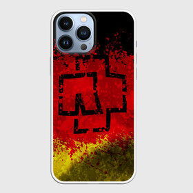 Чехол для iPhone 13 Pro Max с принтом Rammstein (Флаг). в Белгороде,  |  | 3d | hard | logo | metal | music | rammstein | rock | брызги красок | знак | лого | метал | музыка | рамштайн | рок | символ | текстура | флаг rammstein