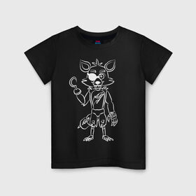 Детская футболка хлопок с принтом Five Nights at Freddy в Белгороде, 100% хлопок | круглый вырез горловины, полуприлегающий силуэт, длина до линии бедер | 