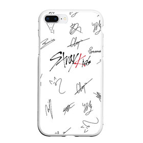 Чехол для iPhone 7Plus/8 Plus матовый с принтом STRAY KIDS АВТОГРАФЫ в Белгороде, Силикон | Область печати: задняя сторона чехла, без боковых панелей | бан чан | ли ноу | стрей кидс | стрэй кидс. | сынмин | уджин | феликс | хан | хёнджин | чанбин