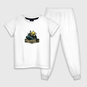 Детская пижама хлопок с принтом BIOSHOCK 2 в Белгороде, 100% хлопок |  брюки и футболка прямого кроя, без карманов, на брюках мягкая резинка на поясе и по низу штанин
 | Тематика изображения на принте: bioshock | bioshock infinite | биошок | букер | элизабет