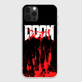 Чехол для iPhone 12 Pro с принтом DOOM Bloody в Белгороде, силикон | область печати: задняя сторона чехла, без боковых панелей | 2019 | bethesda | demon | doom | eternal | ethernal | game | games | logo | monster | runes | демон | дум | дуум | етернал | игра | игры | какодемон | кровь | лого | логотип | монстр | монстры | руны | символ | этернал