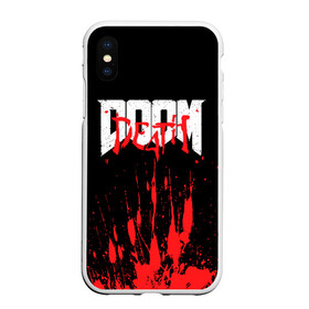 Чехол для iPhone XS Max матовый с принтом DOOM Bloody в Белгороде, Силикон | Область печати: задняя сторона чехла, без боковых панелей | Тематика изображения на принте: 2019 | bethesda | demon | doom | eternal | ethernal | game | games | logo | monster | runes | демон | дум | дуум | етернал | игра | игры | какодемон | кровь | лого | логотип | монстр | монстры | руны | символ | этернал