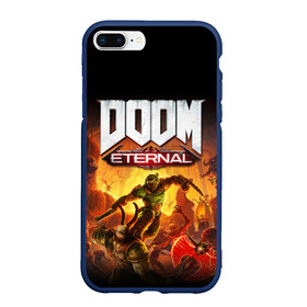 Чехол для iPhone 7Plus/8 Plus матовый с принтом DOOM Eternal в Белгороде, Силикон | Область печати: задняя сторона чехла, без боковых панелей | 2019 | bethesda | demon | doom | eternal | ethernal | game | games | logo | monster | runes | демон | дум | дуум | етернал | игра | игры | какодемон | кровь | лого | логотип | монстр | монстры | руны | символ | этернал