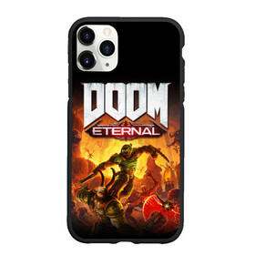 Чехол для iPhone 11 Pro матовый с принтом DOOM Eternal в Белгороде, Силикон |  | 2019 | bethesda | demon | doom | eternal | ethernal | game | games | logo | monster | runes | демон | дум | дуум | етернал | игра | игры | какодемон | кровь | лого | логотип | монстр | монстры | руны | символ | этернал