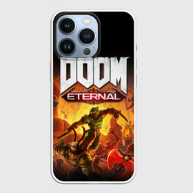 Чехол для iPhone 13 Pro с принтом DOOM Eternal в Белгороде,  |  | Тематика изображения на принте: 2019 | bethesda | demon | doom | eternal | ethernal | game | games | logo | monster | runes | демон | дум | дуум | етернал | игра | игры | какодемон | кровь | лого | логотип | монстр | монстры | руны | символ | этернал