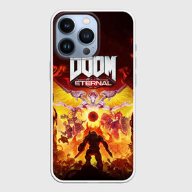 Чехол для iPhone 13 Pro с принтом DOOM Eternal в Белгороде,  |  | 2019 | bethesda | demon | doom | eternal | ethernal | game | games | logo | monster | runes | демон | дум | дуум | етернал | игра | игры | какодемон | кровь | лого | логотип | монстр | монстры | руны | символ | этернал