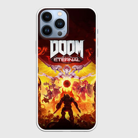 Чехол для iPhone 13 Pro Max с принтом DOOM Eternal в Белгороде,  |  | Тематика изображения на принте: 2019 | bethesda | demon | doom | eternal | ethernal | game | games | logo | monster | runes | демон | дум | дуум | етернал | игра | игры | какодемон | кровь | лого | логотип | монстр | монстры | руны | символ | этернал