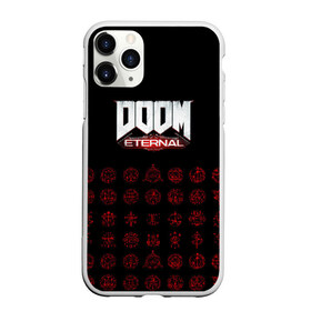 Чехол для iPhone 11 Pro матовый с принтом DOOM Eternal в Белгороде, Силикон |  | 2019 | bethesda | demon | doom | eternal | ethernal | game | games | logo | monster | runes | демон | дум | дуум | етернал | игра | игры | какодемон | кровь | лого | логотип | монстр | монстры | руны | символ | этернал