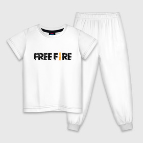 Детская пижама хлопок с принтом Free Fire в Белгороде, 100% хлопок |  брюки и футболка прямого кроя, без карманов, на брюках мягкая резинка на поясе и по низу штанин
 | battlegrounds | fire | free | garena | гарена | фаер | фри