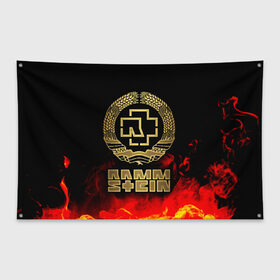 Флаг-баннер с принтом Rammstein в Белгороде, 100% полиэстер | размер 67 х 109 см, плотность ткани — 95 г/м2; по краям флага есть четыре люверса для крепления | lindemann | rammstain | rammstein | rammstein 2019 | ramstein | группы | метал | музыка | рок | тилль линдеманн