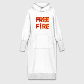 Платье удлиненное хлопок с принтом Free Fire в Белгороде,  |  | battlegrounds | fire | free | garena | гарена | фаер | фри