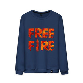 Мужской свитшот хлопок с принтом Free Fire в Белгороде, 100% хлопок |  | battlegrounds | fire | free | garena | гарена | фаер | фри