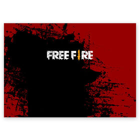 Поздравительная открытка с принтом Free Fire в Белгороде, 100% бумага | плотность бумаги 280 г/м2, матовая, на обратной стороне линовка и место для марки
 | battlegrounds | fire | free | garena | гарена | фаер | фри