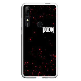 Чехол для Honor P Smart Z с принтом DOOM в Белгороде, Силикон | Область печати: задняя сторона чехла, без боковых панелей | 2019 | bethesda | demon | doom | eternal | ethernal | game | games | logo | monster | runes | wood | демон | дум | дуум | етернал | игра | игры | какодемон | лого | логотип | монстр | монстры | руны | символ | этернал