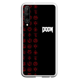 Чехол для Honor P30 с принтом DOOM - Руны в Белгороде, Силикон | Область печати: задняя сторона чехла, без боковых панелей | 2019 | bethesda | demon | doom | eternal | ethernal | game | games | logo | monster | runes | демон | дум | дуум | етернал | игра | игры | какодемон | кровь | лого | логотип | монстр | монстры | руны | символ | этернал