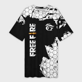 Платье-футболка 3D с принтом GARENA FREE FIRE в Белгороде,  |  | free fire | garena free fire | гарена 3 | гарена фри | гарена фри фаер | гарено. | игра garena