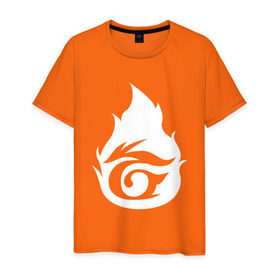 Мужская футболка хлопок с принтом GARENA FREE FIRE в Белгороде, 100% хлопок | прямой крой, круглый вырез горловины, длина до линии бедер, слегка спущенное плечо. | free fire | garena free fire | гарена 3 | гарена фри | гарена фри фаер | гарено. | игра garena