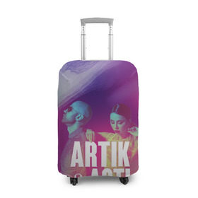 Чехол для чемодана 3D с принтом Asti & Artik в Белгороде, 86% полиэфир, 14% спандекс | двустороннее нанесение принта, прорези для ручек и колес | 7 | astiartik | грустныйдэнс | невероятно | неделимы | подгипнозом