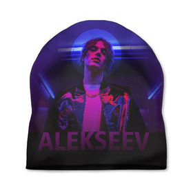 Шапка 3D с принтом ALEKSEEV в Белгороде, 100% полиэстер | универсальный размер, печать по всей поверхности изделия | alekseev | алексеев | моязвезда | певец | целуй