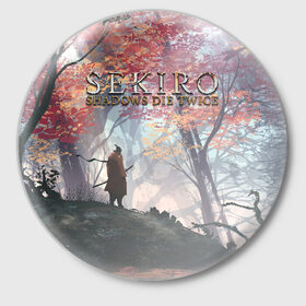 Значок с принтом Sekiro (СПИНА) в Белгороде,  металл | круглая форма, металлическая застежка в виде булавки | sekiro | shadows die twice | секиро | сэкиро