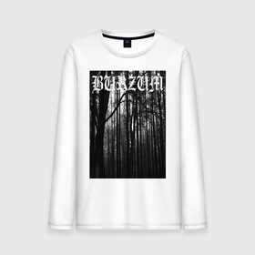 Мужской лонгслив хлопок с принтом Burzum в Белгороде, 100% хлопок |  | burzum | ghotic | варг викернес | мрак | тьма