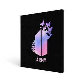 Холст квадратный с принтом BTS ARMY в Белгороде, 100% ПВХ |  | army | bangtan boys | beyond the scene | bts | k pop | kpop | love yourself | бтс | к поп