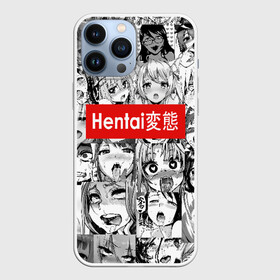 Чехол для iPhone 13 Pro Max с принтом Японская анимация в Белгороде,  |  | ahegao | anime | black   white | cartoon | collage | comic | emotion | faces | girls | hieroglyphs | inscription | japanese | manga | mouth | open | аниме | девушки | иероглифы | коллаж | комикс | лица | мультфильм | надпись | 