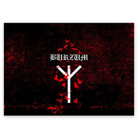 Поздравительная открытка с принтом Burzum Algiz Rune в Белгороде, 100% бумага | плотность бумаги 280 г/м2, матовая, на обратной стороне линовка и место для марки
 | Тематика изображения на принте: algiz | art | burz | burzum | horror | logo | merch | music | rune | альгиз | арт | бурз | бурзум | варг викернес | группа | логотип | мерч | метал | мистика | музыка | надпись | норвегия | норвежская группа | норги | руна | толкиен