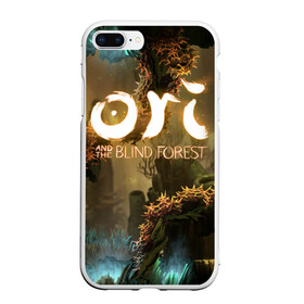 Чехол для iPhone 7Plus/8 Plus матовый с принтом Ori and the Blind Forest в Белгороде, Силикон | Область печати: задняя сторона чехла, без боковых панелей | Тематика изображения на принте: blind forest | ori | sein | белка | гумо | кошка | куро | лиса | нару | непроглядный лес | ори | платформер | птенец | сейн | сова