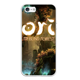 Чехол для iPhone 5/5S матовый с принтом Ori and the Blind Forest в Белгороде, Силикон | Область печати: задняя сторона чехла, без боковых панелей | blind forest | ori | sein | белка | гумо | кошка | куро | лиса | нару | непроглядный лес | ори | платформер | птенец | сейн | сова