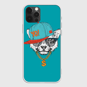Чехол для iPhone 12 Pro Max с принтом Гепард в кепке в Белгороде, Силикон |  | animal | beast | cap | chain | cheetah | dollar | gold | head | гепард | голова | доллар | животное | зверь | золото | кепка | очки | цепь