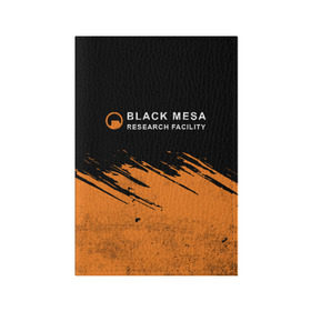 Обложка для паспорта матовая кожа с принтом BLACK MESA (Half-Life) в Белгороде, натуральная матовая кожа | размер 19,3 х 13,7 см; прозрачные пластиковые крепления | black | counter | csgo | freeman | gordon | half | half life | halflife | lambda | life | logo | mesa | portal | strike | xen | гордон | контр | лайф | лого | портал | символ | страйк | фримен | халф | халф лайф | халфлайф