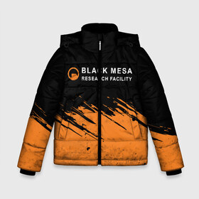 Зимняя куртка для мальчиков 3D с принтом BLACK MESA (Half-Life) в Белгороде, ткань верха — 100% полиэстер; подклад — 100% полиэстер, утеплитель — 100% полиэстер | длина ниже бедра, удлиненная спинка, воротник стойка и отстегивающийся капюшон. Есть боковые карманы с листочкой на кнопках, утяжки по низу изделия и внутренний карман на молнии. 

Предусмотрены светоотражающий принт на спинке, радужный светоотражающий элемент на пуллере молнии и на резинке для утяжки | black | counter | csgo | freeman | gordon | half | half life | halflife | lambda | life | logo | mesa | portal | strike | xen | гордон | контр | лайф | лого | портал | символ | страйк | фримен | халф | халф лайф | халфлайф