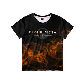 Детская футболка 3D с принтом HALF-LIFE - Black Mesa: XEN в Белгороде, 100% гипоаллергенный полиэфир | прямой крой, круглый вырез горловины, длина до линии бедер, чуть спущенное плечо, ткань немного тянется | black | counter | csgo | freeman | gordon | half | half life | halflife | lambda | life | logo | mesa | portal | strike | xen | гордон | контр | лайф | лого | портал | символ | страйк | фримен | халф | халф лайф | халфлайф