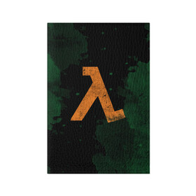 Обложка для паспорта матовая кожа с принтом HALF-LIFE - Lambda в Белгороде, натуральная матовая кожа | размер 19,3 х 13,7 см; прозрачные пластиковые крепления | black | counter | csgo | freeman | gordon | half | half life | halflife | lambda | life | logo | mesa | portal | strike | xen | гордон | контр | лайф | лого | портал | символ | страйк | фримен | халф | халф лайф | халфлайф