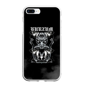 Чехол для iPhone 7Plus/8 Plus матовый с принтом Burzum в Белгороде, Силикон | Область печати: задняя сторона чехла, без боковых панелей | Тематика изображения на принте: burz | burzum | byelobog | cymophane | darkthrone | deathlike silence | mayhem | misanthropy | old funeral | блэк метал | бурзум | бурзун | варг викернес | дарк эмбиент | метал | тьма