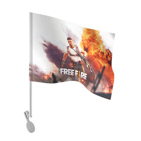 Флаг для автомобиля с принтом FREE FIRE в Белгороде, 100% полиэстер | Размер: 30*21 см | battle | battlegrounds | fire | free | game | games | garena | logo | mobile | royale | батлграунд | битва | гарена | гарено | игра | игры | королевская | лого | логотип | мобайл | онлайн | символ | фаер | фаир | фри