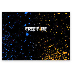 Поздравительная открытка с принтом FREE FIRE в Белгороде, 100% бумага | плотность бумаги 280 г/м2, матовая, на обратной стороне линовка и место для марки
 | battle | battlegrounds | fire | free | game | games | garena | logo | mobile | royale | батлграунд | битва | гарена | гарено | игра | игры | королевская | лого | логотип | мобайл | онлайн | символ | фаер | фаир | фри