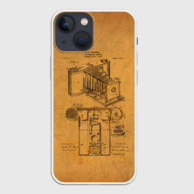 Чехол для iPhone 13 mini с принтом Photographic Camera Patent в Белгороде,  |  | patent | идея | история | камера | патент | разработка | фотик | фотоаппарат | фотограф | чертеж | чертежи