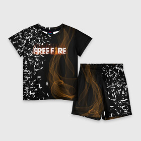 Детский костюм с шортами 3D с принтом FREE FIRE в Белгороде,  |  | free fire | free fire pc | game | garena | mobile game | royale | trsffb | битва онлайн | гарена | игра | огонь | свободный огонь | фри фаер