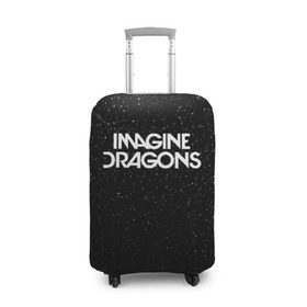 Чехол для чемодана 3D с принтом IMAGINE DRAGONS (КАПЮШОН) в Белгороде, 86% полиэфир, 14% спандекс | двустороннее нанесение принта, прорези для ручек и колес | Тематика изображения на принте: evolve | id | imagine dragons | драконы | ид