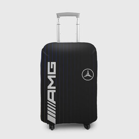 Чехол для чемодана 3D с принтом Mercedes в Белгороде, 86% полиэфир, 14% спандекс | двустороннее нанесение принта, прорези для ручек и колес | amg | mercedes | авто | автомобиль | иномарка | логотип | машина | мерседес | текстура