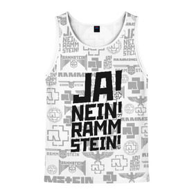 Мужская майка 3D с принтом RAMMSTEIN в Белгороде, 100% полиэстер | круглая горловина, приталенный силуэт, длина до линии бедра. Пройма и горловина окантованы тонкой бейкой | du hast | mein herz | rammstein | rammstein rock | ramstein | группа rammstein | концерт рамштайн | рамштаин. | рамштайн | рамштайн дойчланд | тилль линдеманн | у хаст
