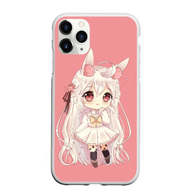 Чехол для iPhone 11 Pro матовый с принтом Неко тян в Белгороде, Силикон |  | anime | big | blonde | cartoon | cat | comic | ears | eyes | flowers | girl | japanese | little | manga | neko | pink | tyan | аниме | блондинка | большие | глаза | девочка | комикс | кошачьи | маленькая | манга | мультфильм | неко | розовые | тян | уши |