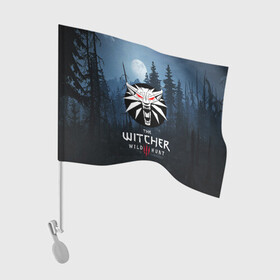 Флаг для автомобиля с принтом THE WITCHER 3 в Белгороде, 100% полиэстер | Размер: 30*21 см | cd projekt red | ciri | game | geralt | geralt of rivia | gwynbleidd | the witcher | the witcher 3: wild hunt | ведьмак | ведьмак 3: дикая охота | геральт | геральт из ривии | цири | цирилла