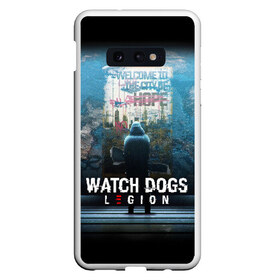 Чехол для Samsung S10E с принтом WATCH DOGS LEGION в Белгороде, Силикон | Область печати: задняя сторона чехла, без боковых панелей | ded sec | fox | hacker | legion | watch dogs | watch dogs 2 | watch dogs legion | легион | хакер