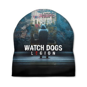 Шапка 3D с принтом WATCH DOGS LEGION в Белгороде, 100% полиэстер | универсальный размер, печать по всей поверхности изделия | ded sec | fox | hacker | legion | watch dogs | watch dogs 2 | watch dogs legion | легион | хакер